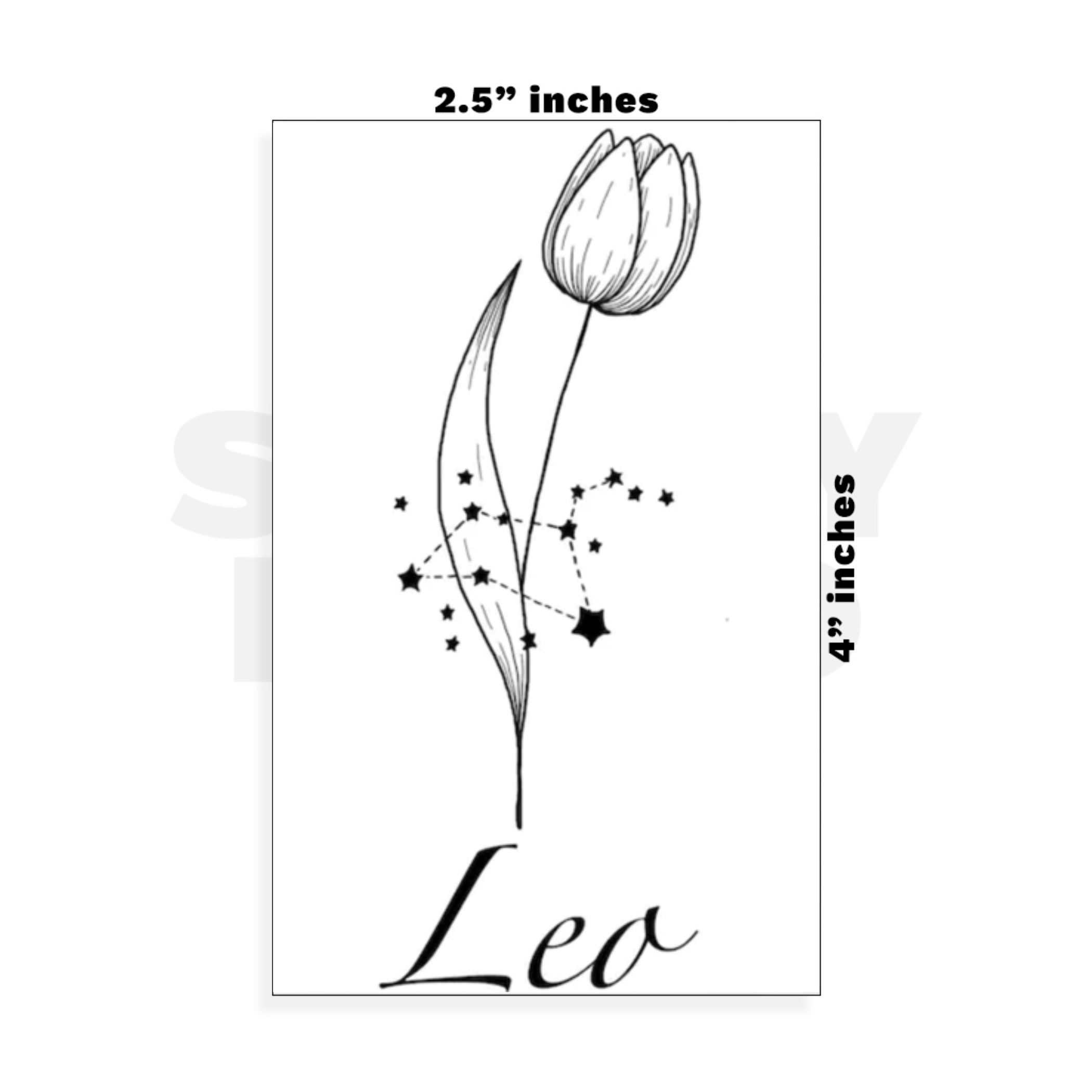 Custom Small - 2.5in x 4in