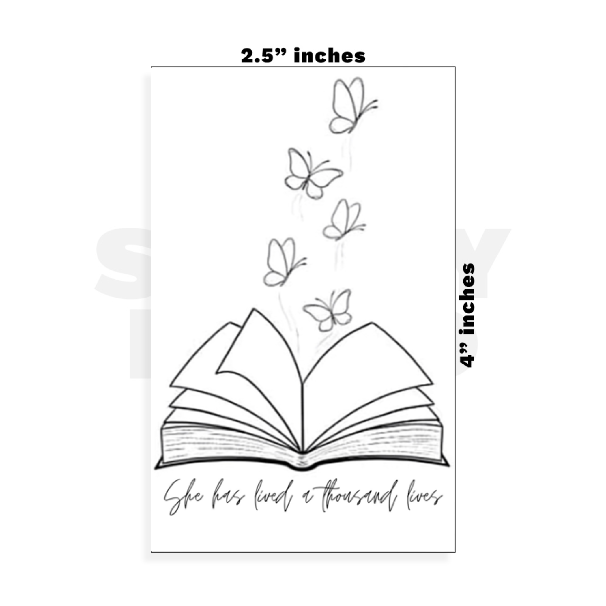 Custom Small - 2.5in x 4in