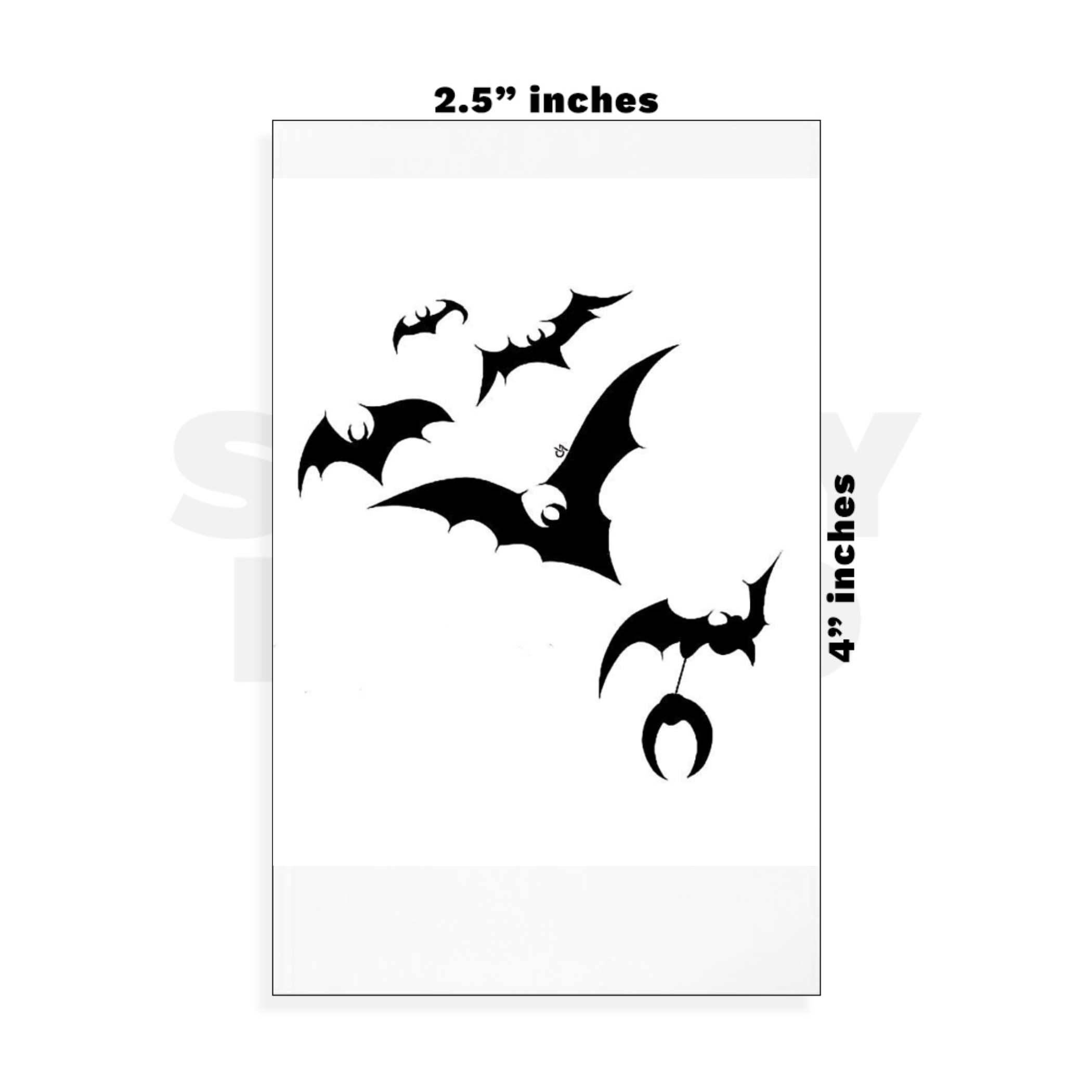 Custom Small - 2.5in x 4in