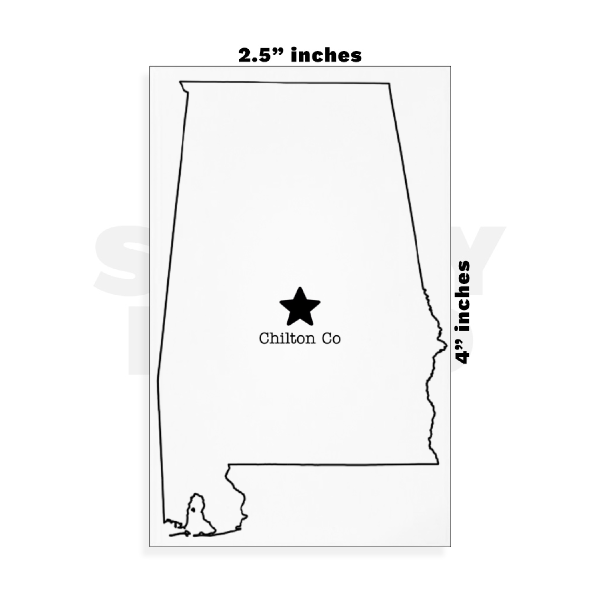 Custom Small - 2.5in x 4in