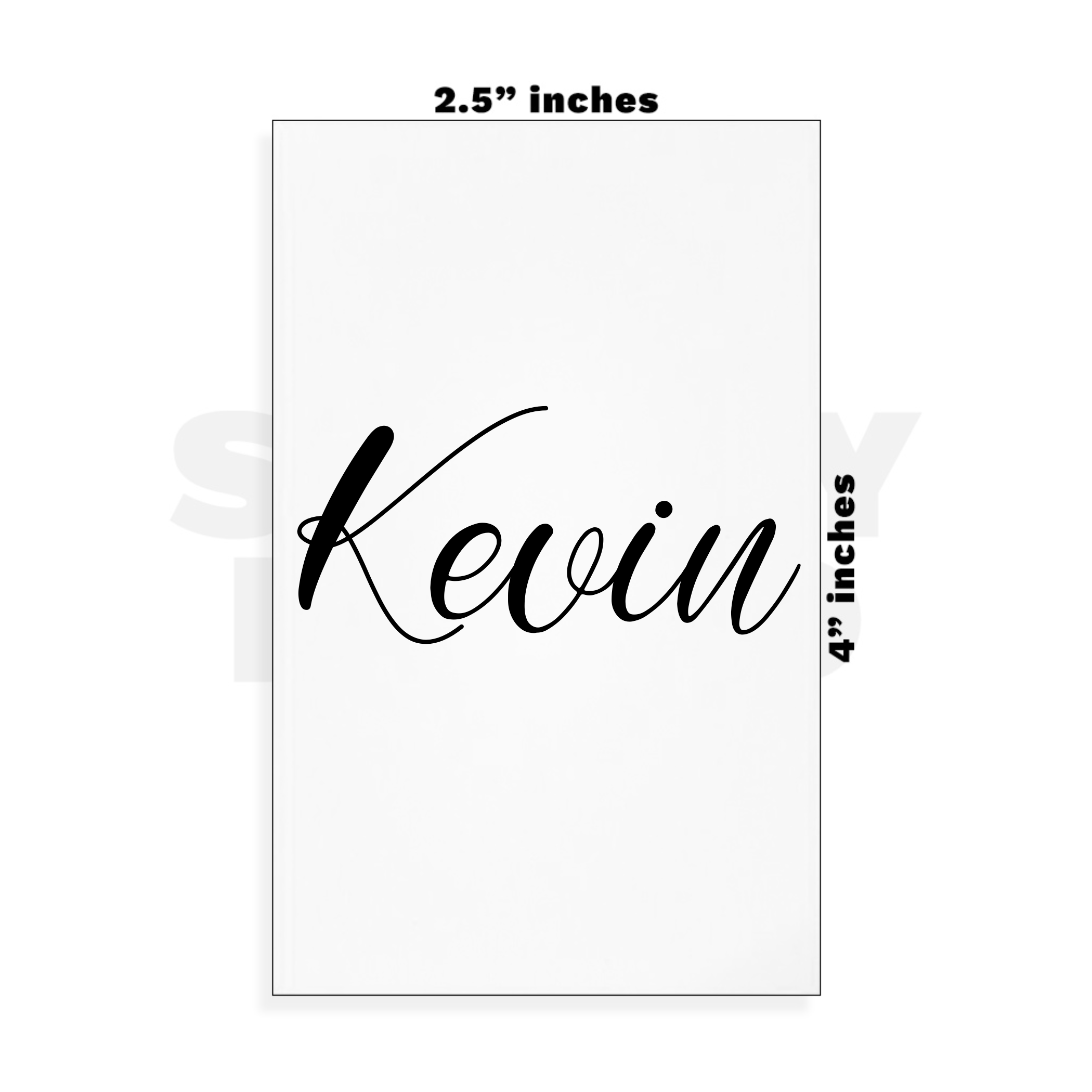 Custom Small - 2.5in x 4in