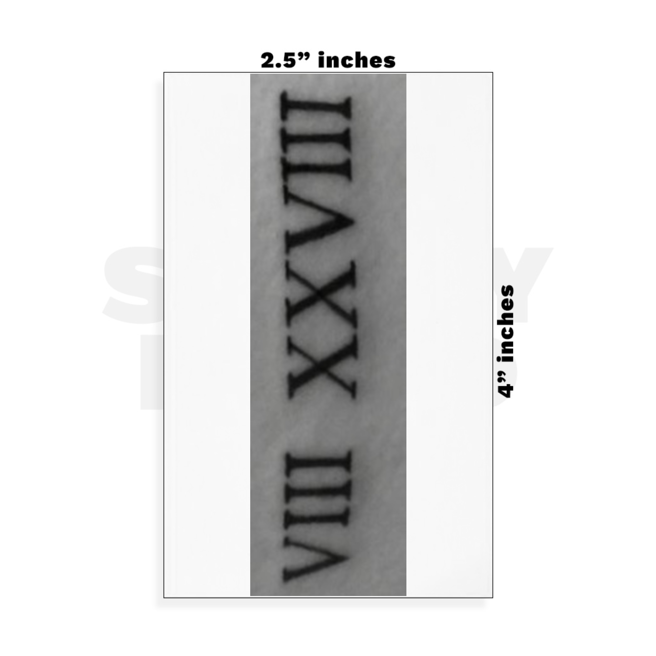 Custom Small - 2.5in x 4in