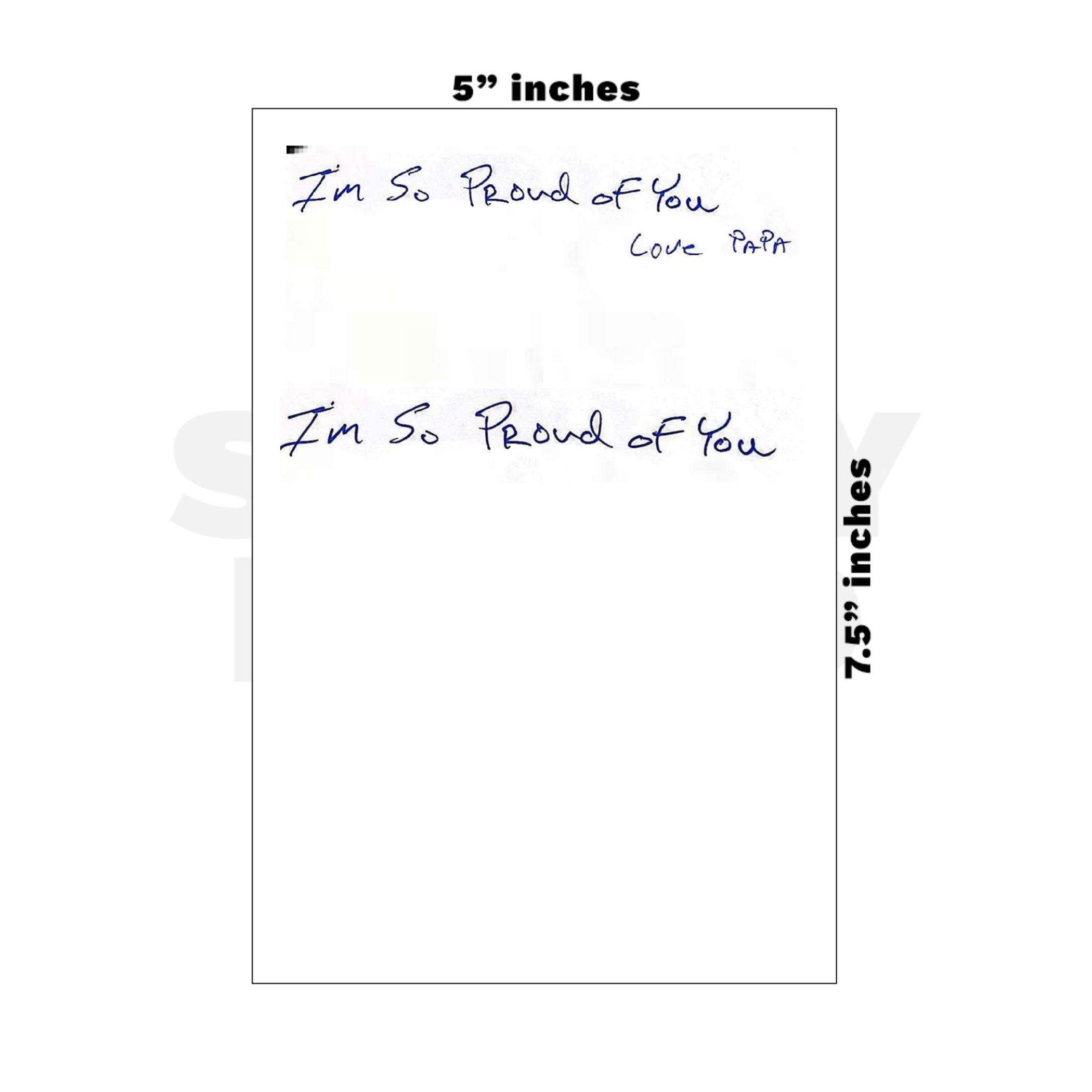 Custom Medium - 5in x 7.5in