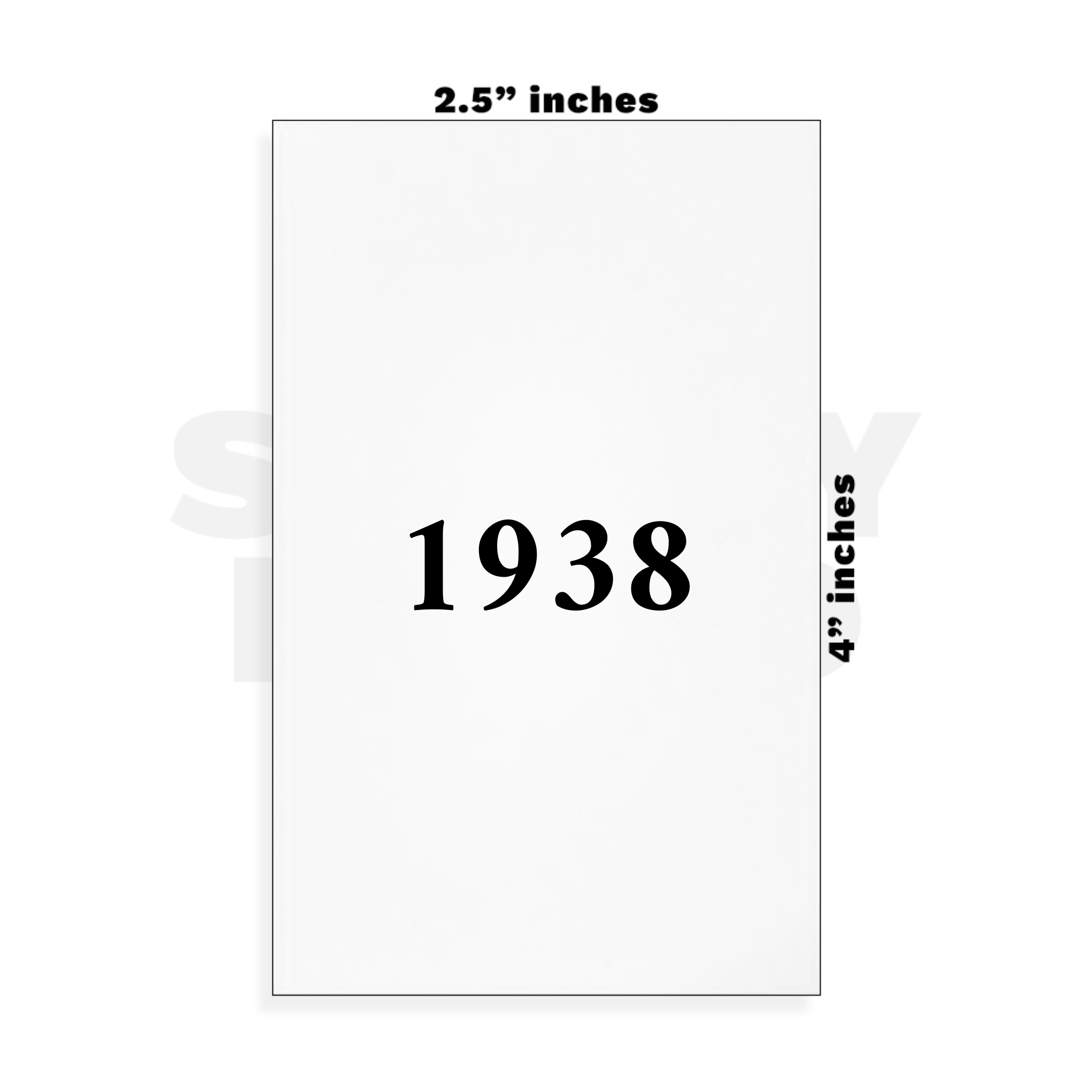 Custom Small - 2.5in x 4in