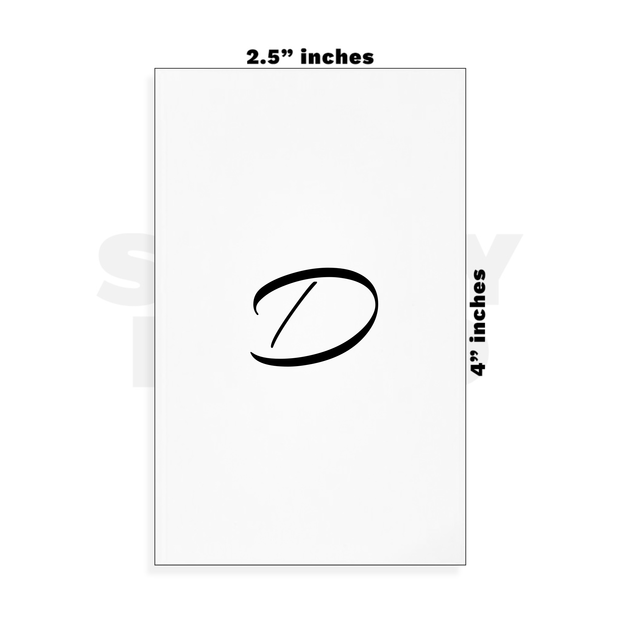 Custom Small - 2.5in x 4in