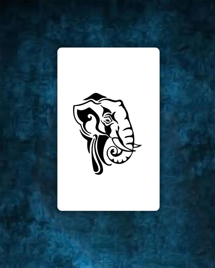 Tribal Elephant Tattoo - Semi Permanent