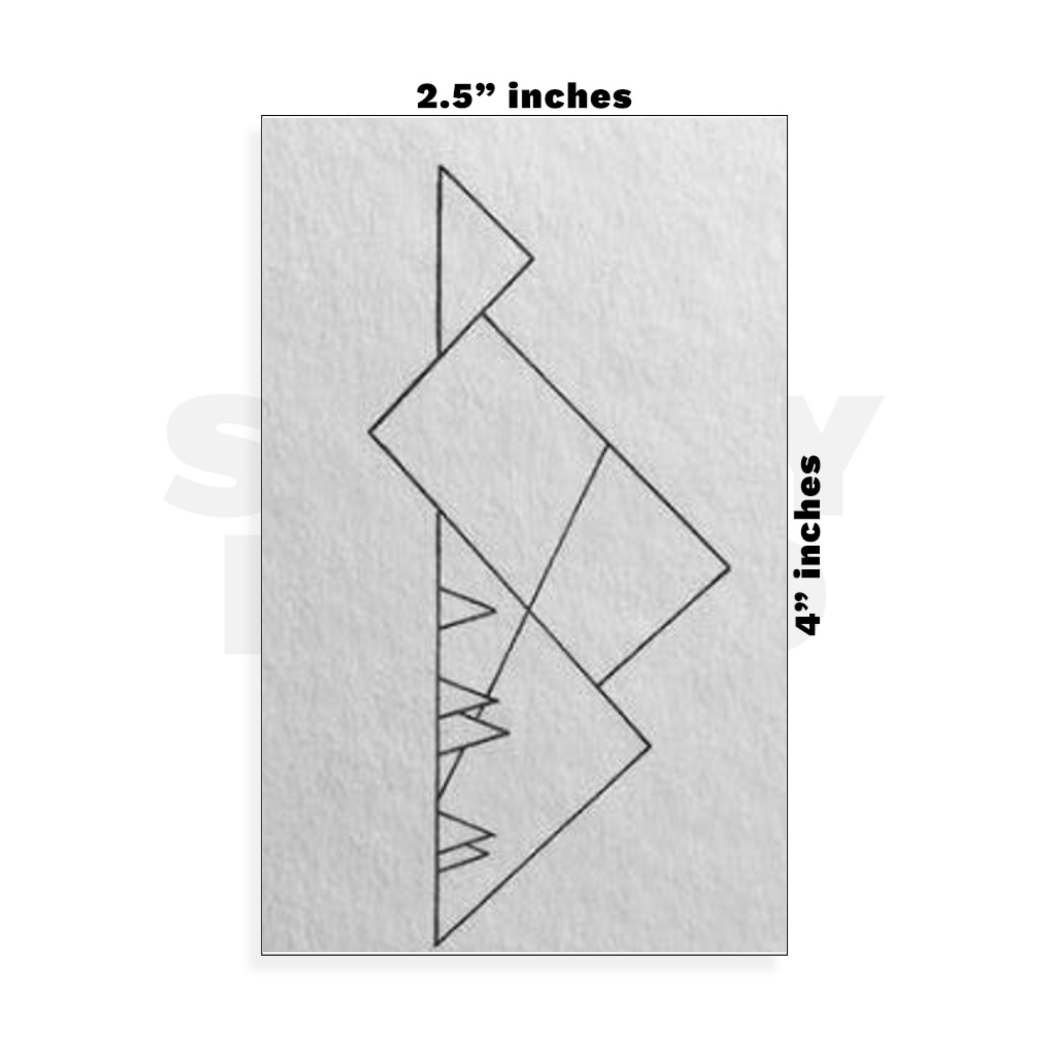 Custom Small - 2.5in x 4in