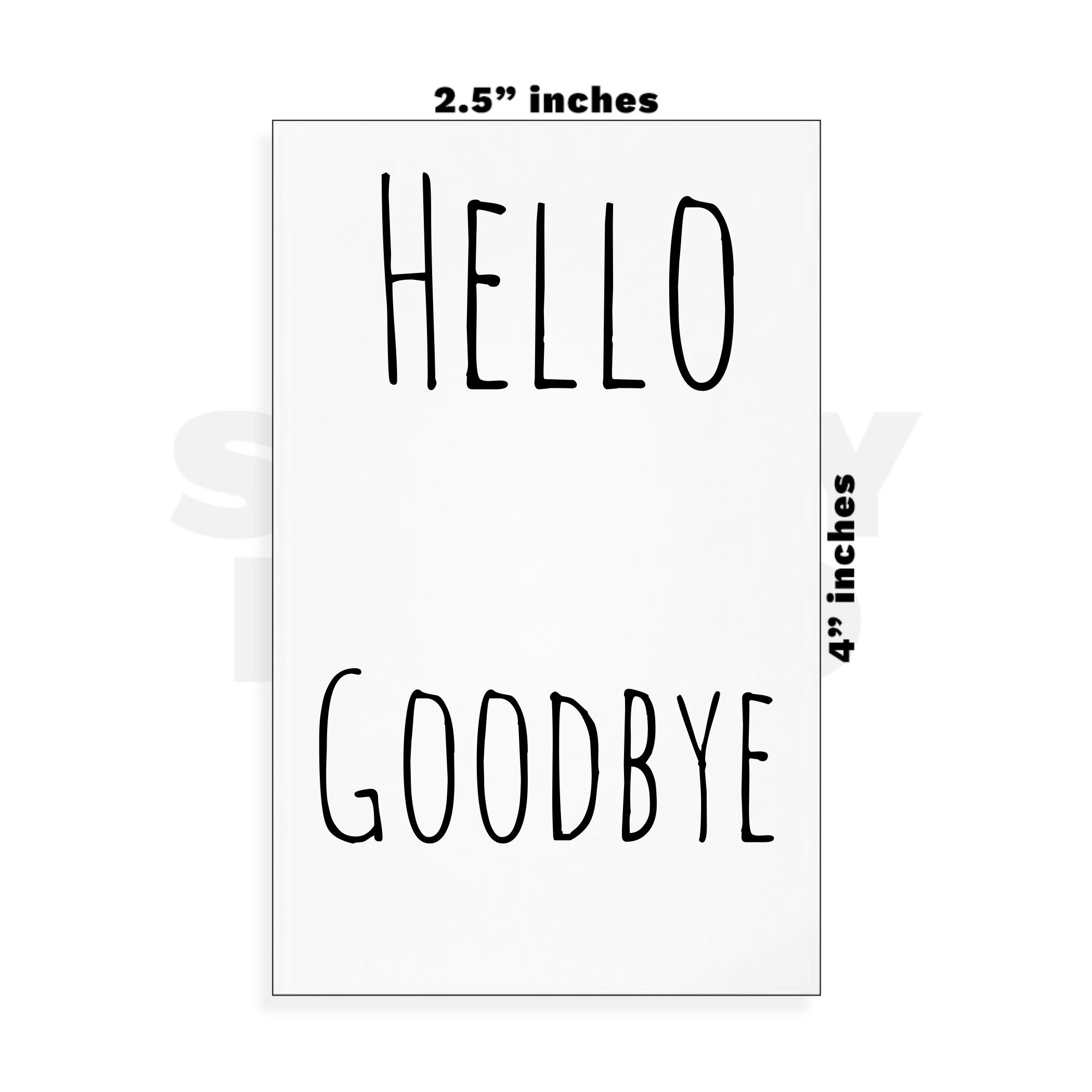 Custom Small - 2.5in x 4in