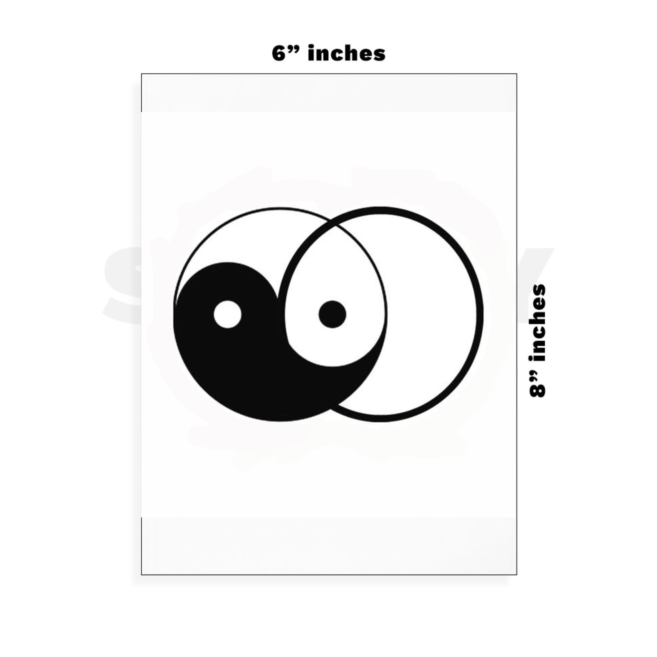 Custom Large - 6in x 8.5in