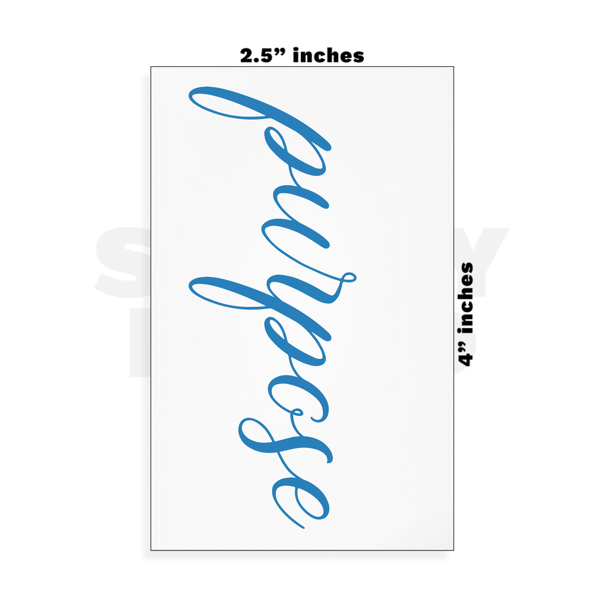 Custom Small - 2.5in x 4in