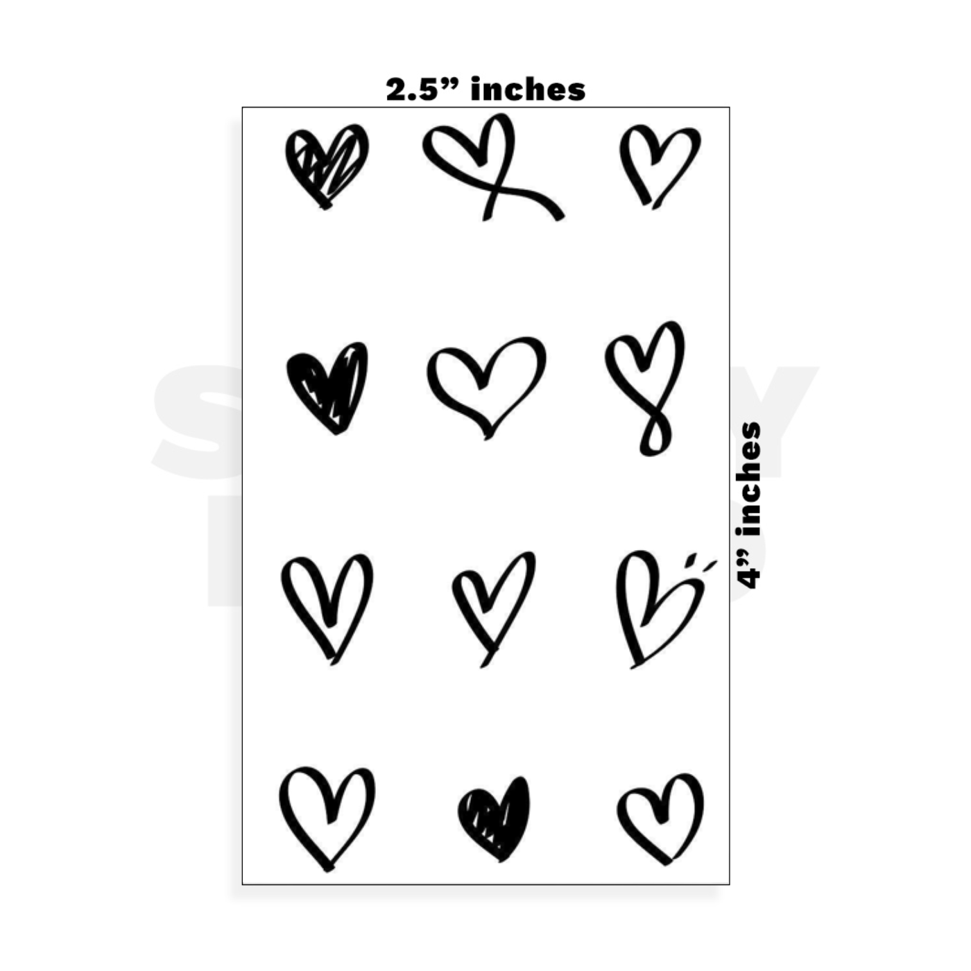 Custom Small - 2.5in x 4in