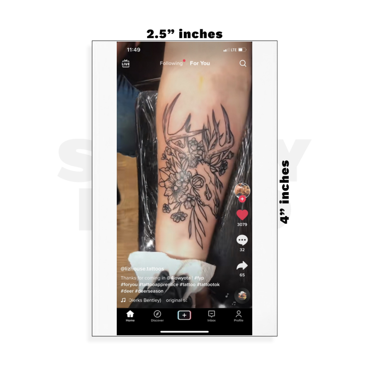 Custom Small - 2.5in x 4in