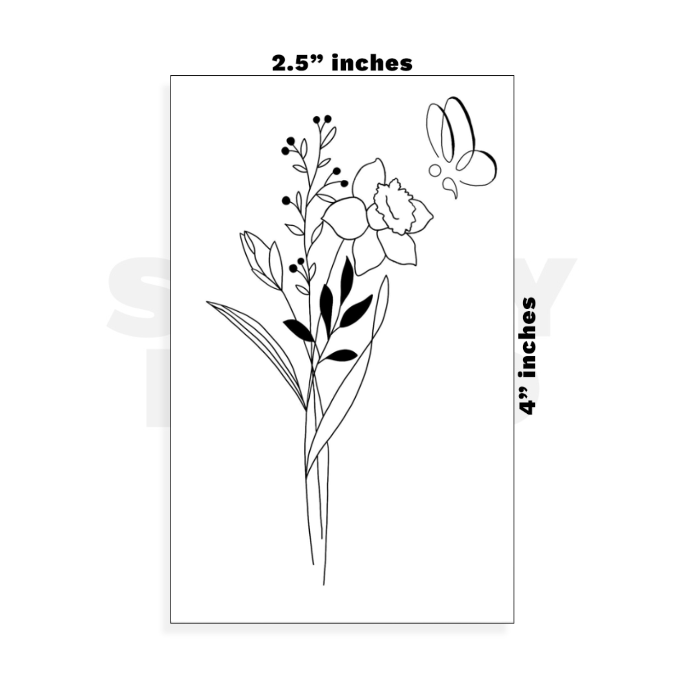 Custom Small - 2.5in x 4in