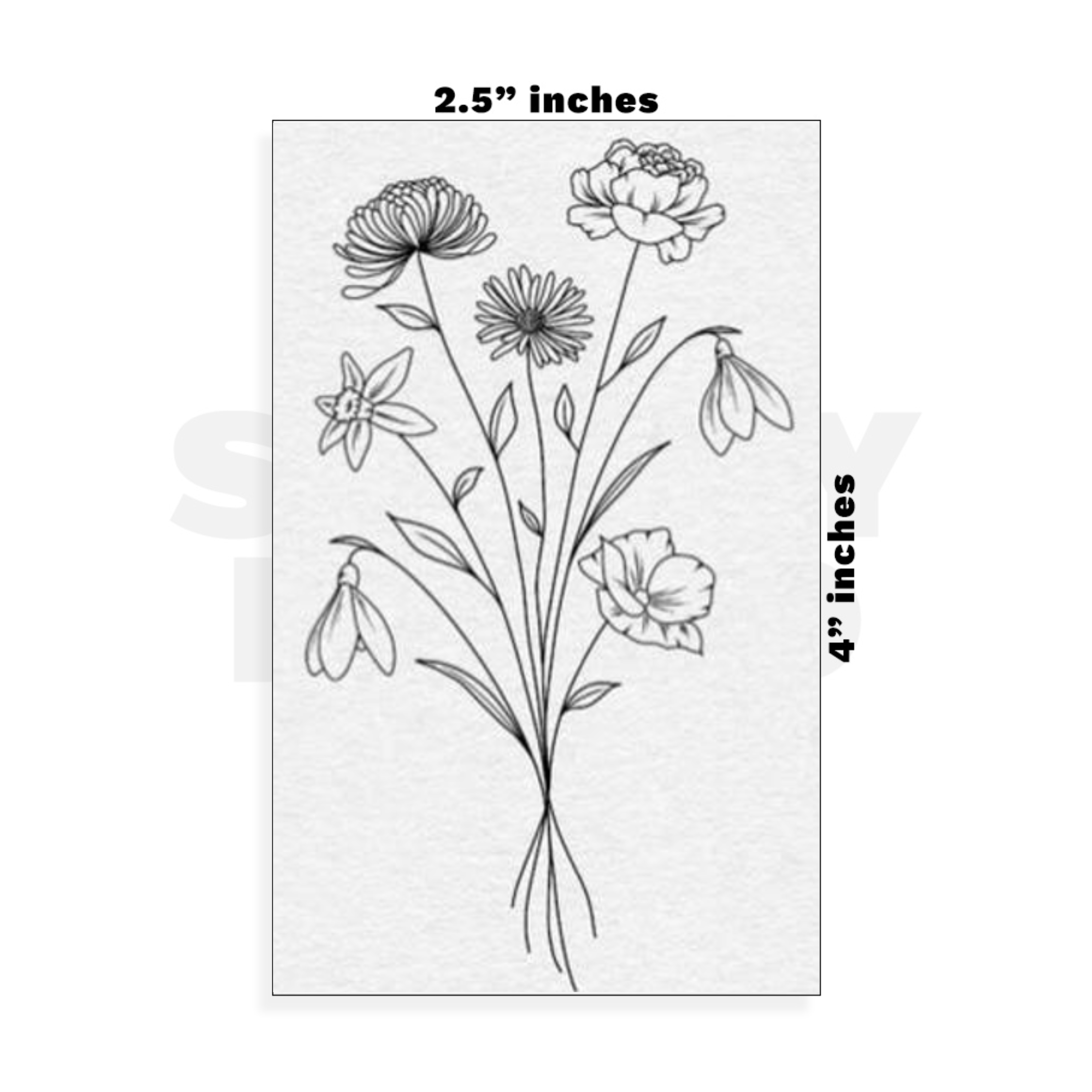 Custom Small - 2.5in x 4in