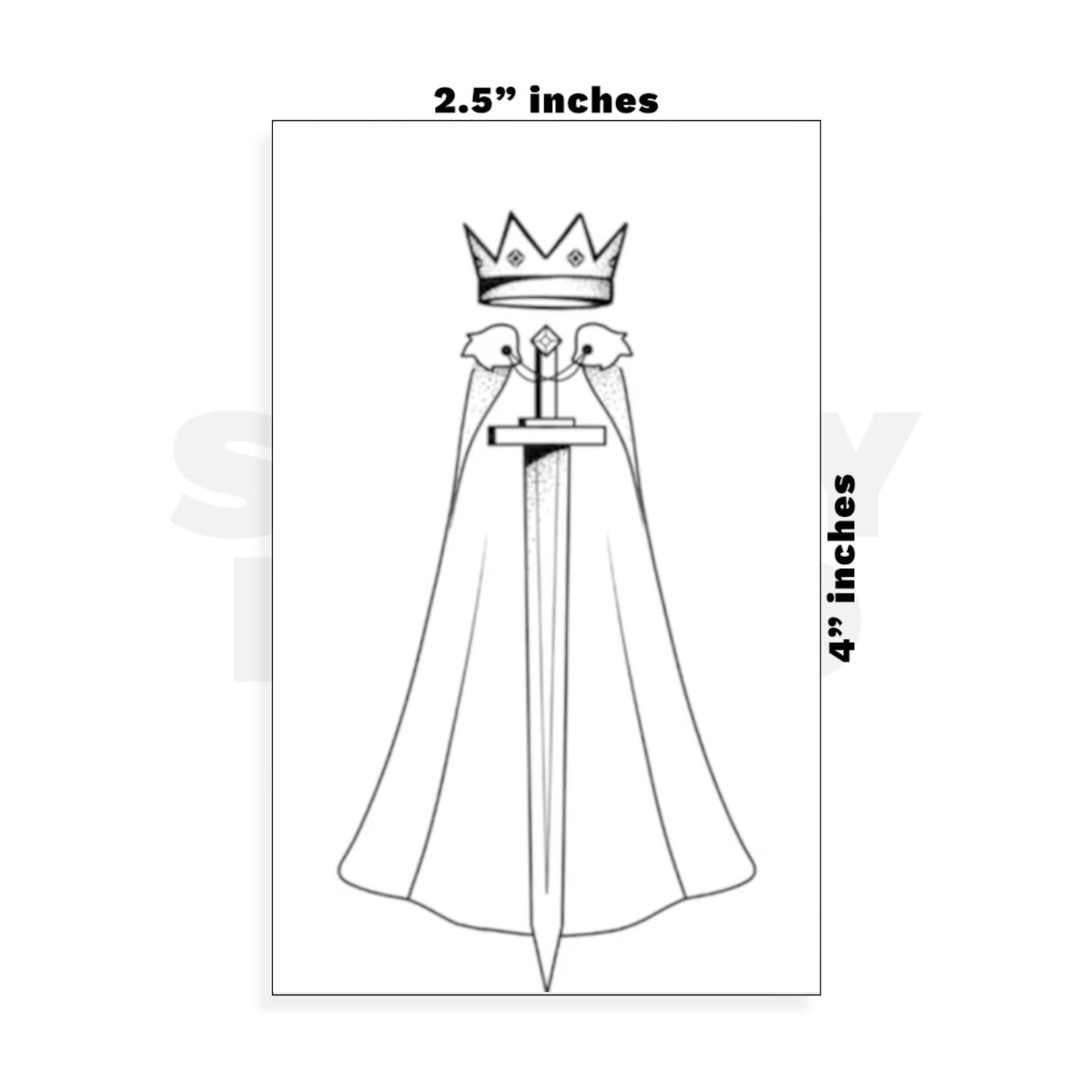 Custom Small - 2.5in x 4in