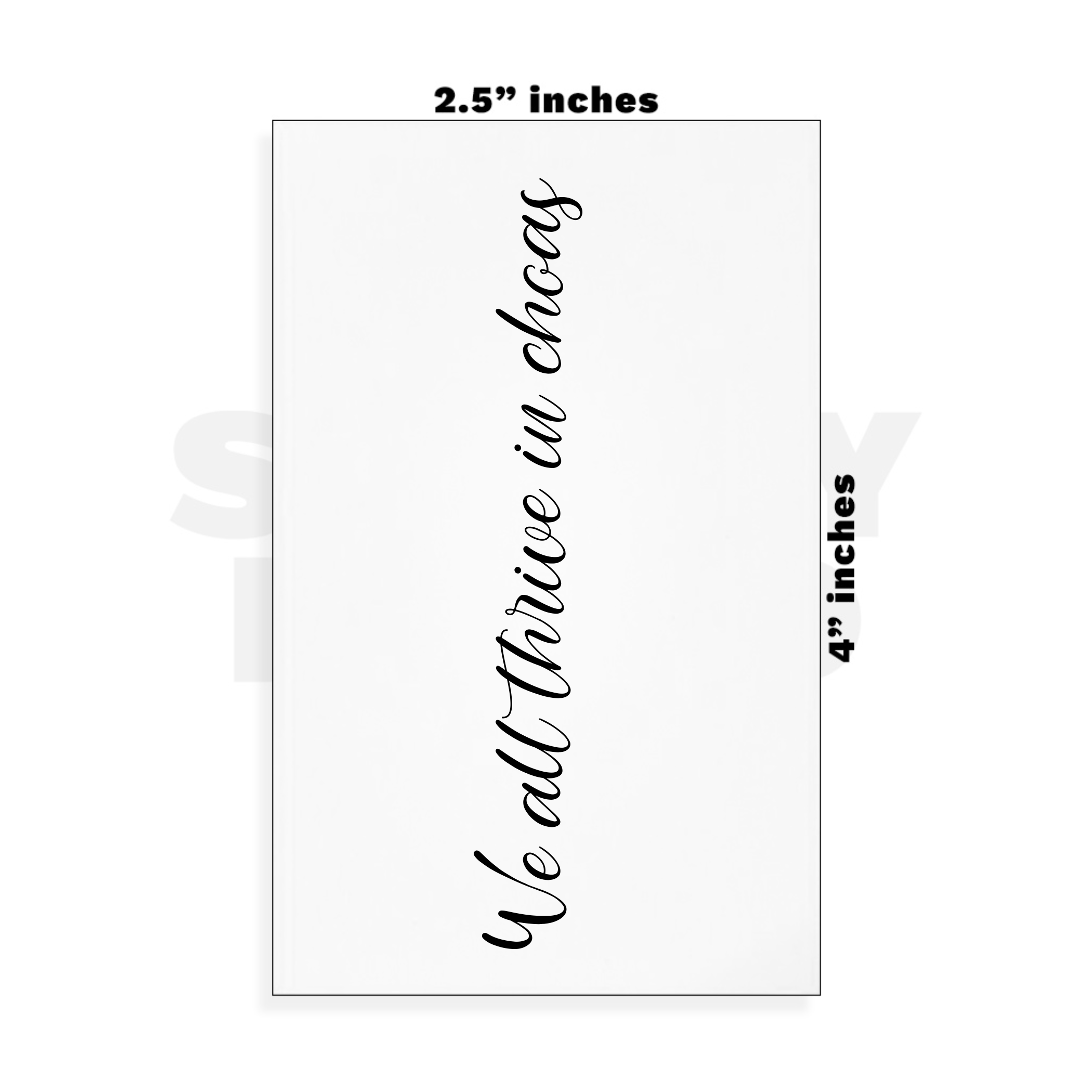 Custom Small - 2.5in x 4in