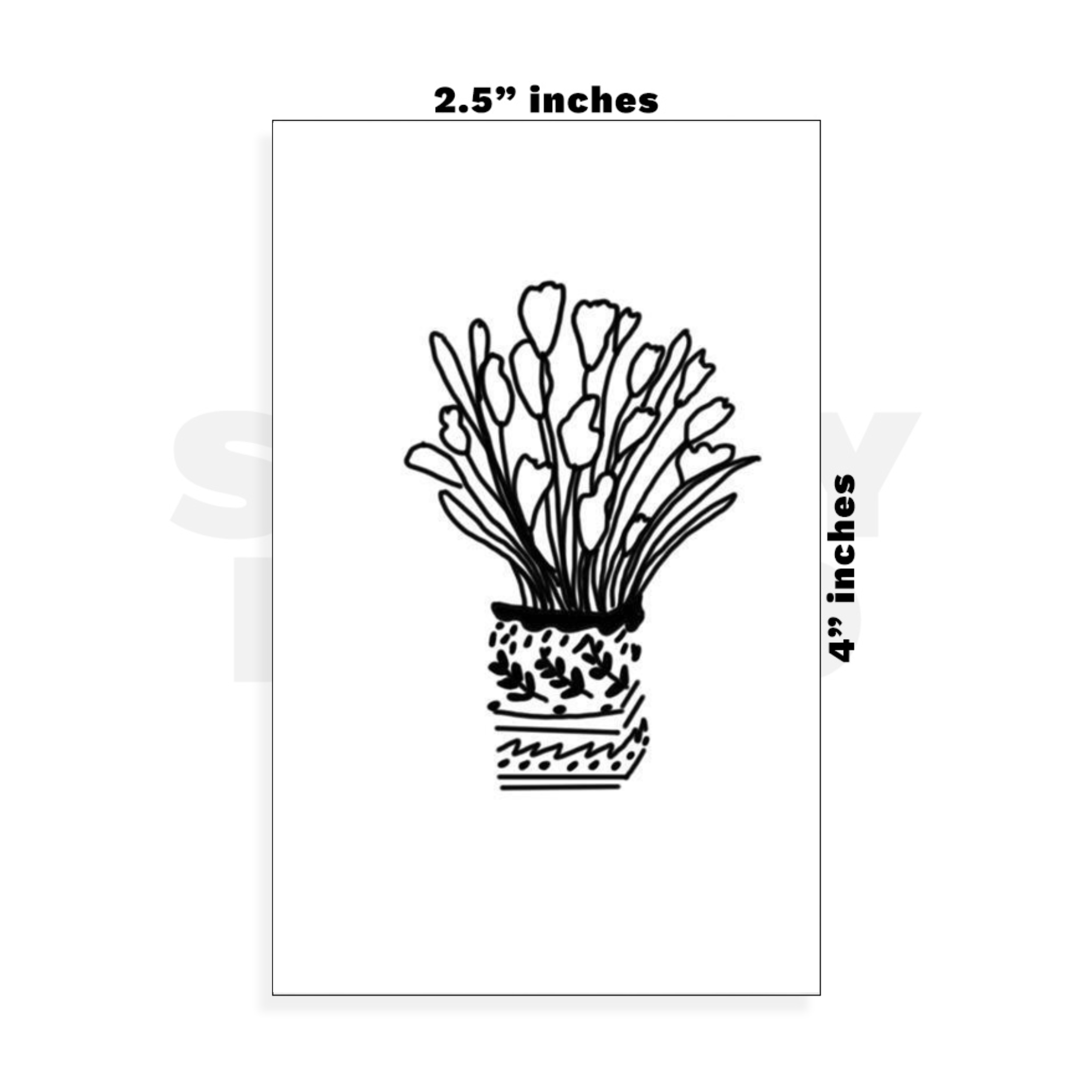 Custom Small - 2.5in x 4in