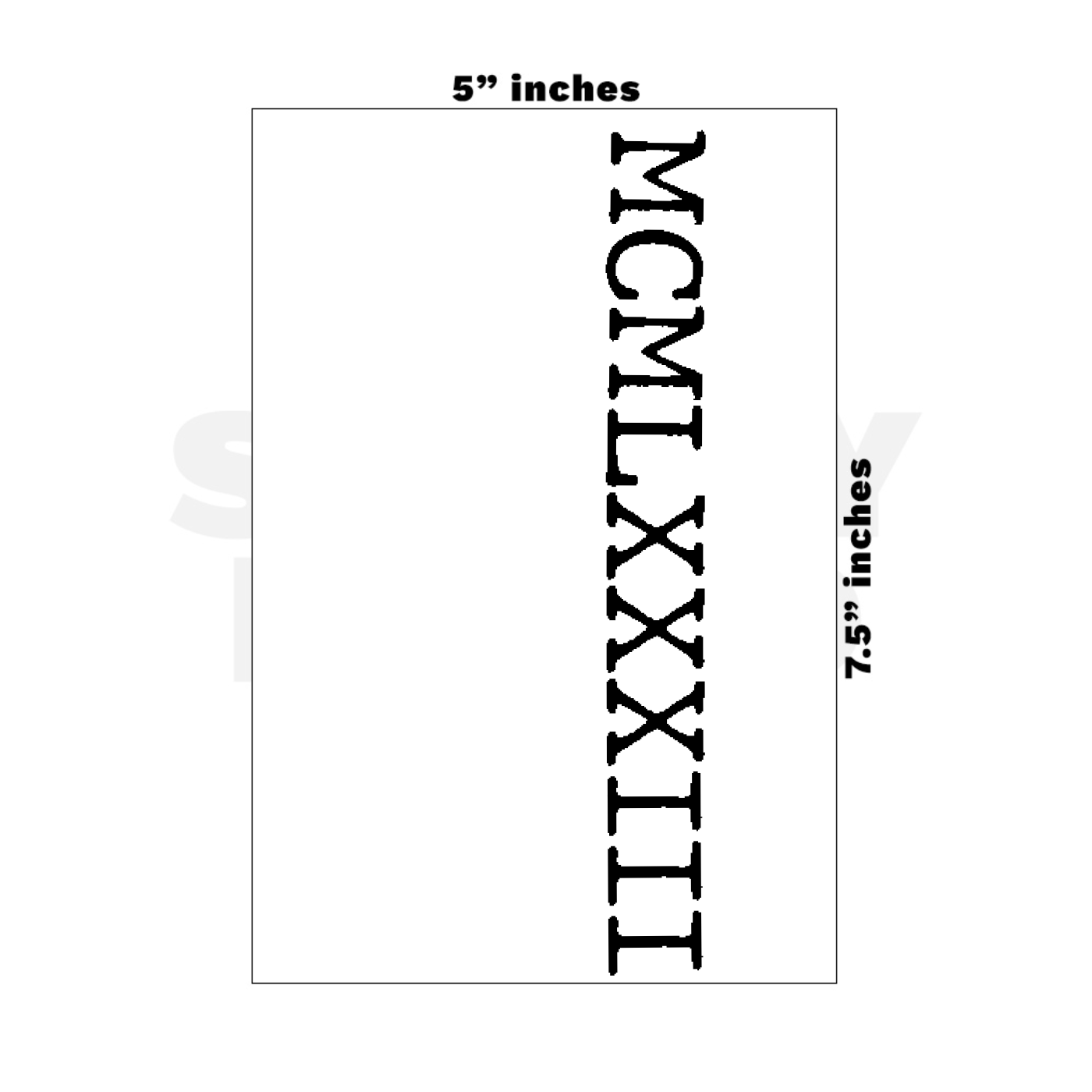 Custom Medium - 5in x 7.5in