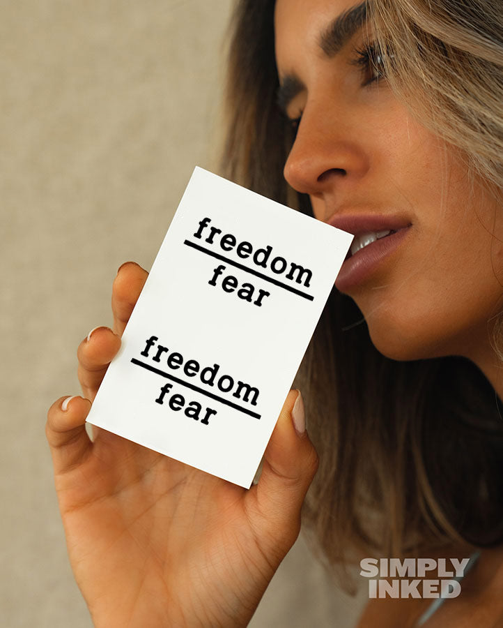 Freedom over Fear Tattoo