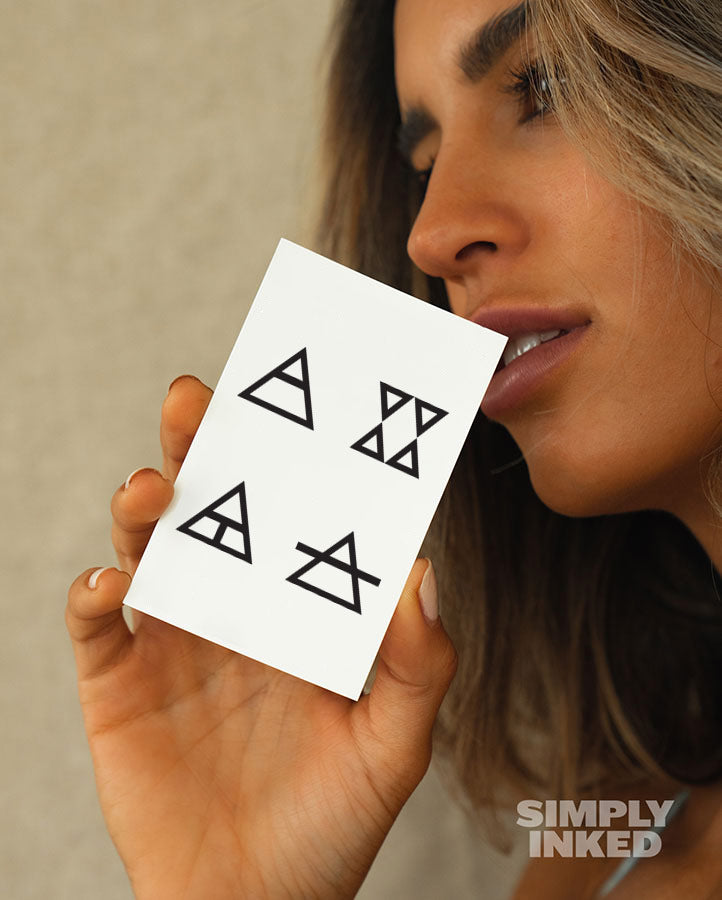 Geometric Triangles Tattoo