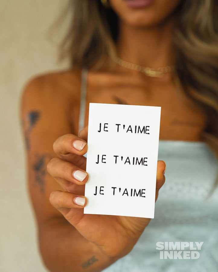 Je T'aime Tattoo