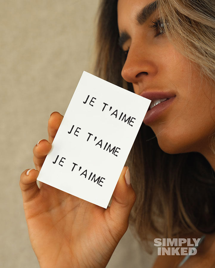 Je T'aime Tattoo - Semi Permanent