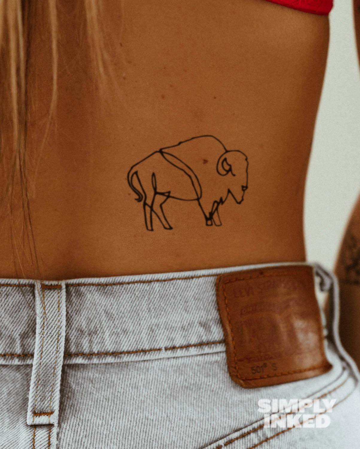 Minimal Buffalo Tattoo