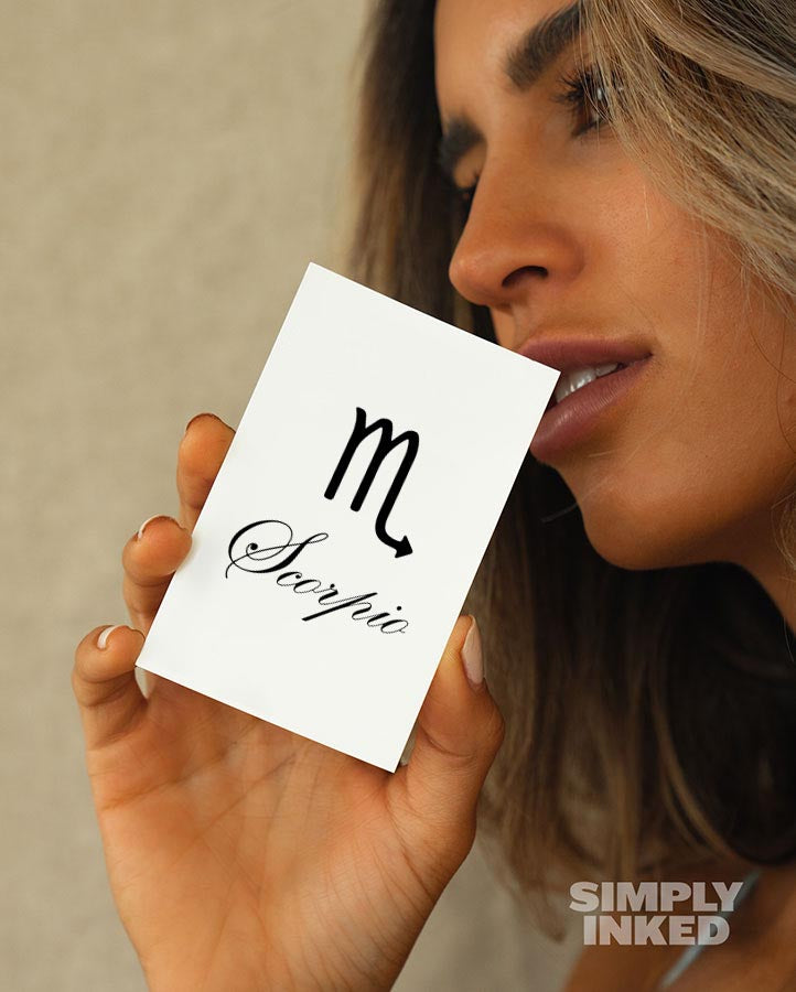 Scorpio Astrology Tattoo - Semi Permanent