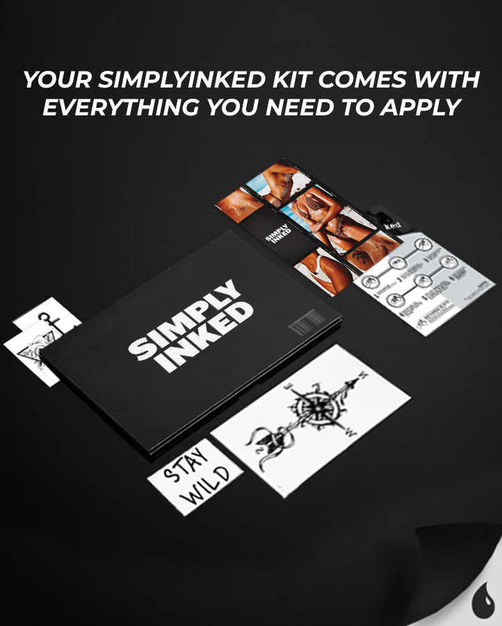 Smiley temporary tattoo designs kit
