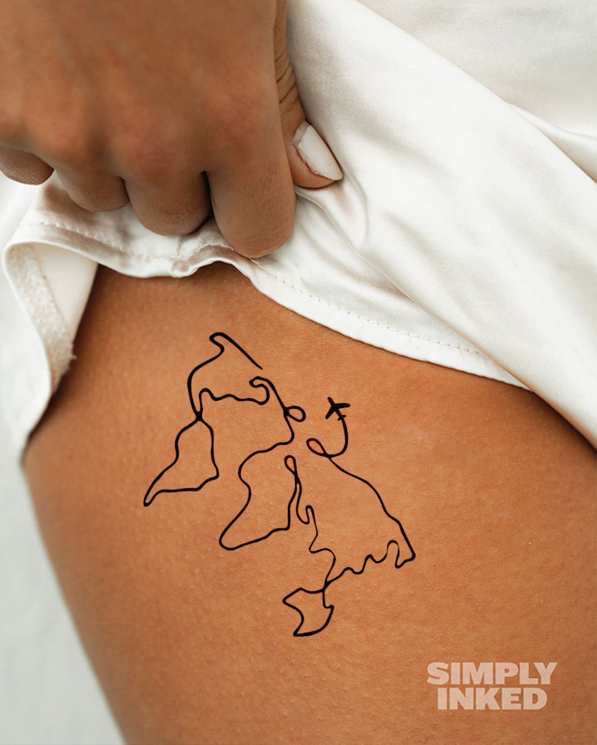 NEW Minimal World Tattoo