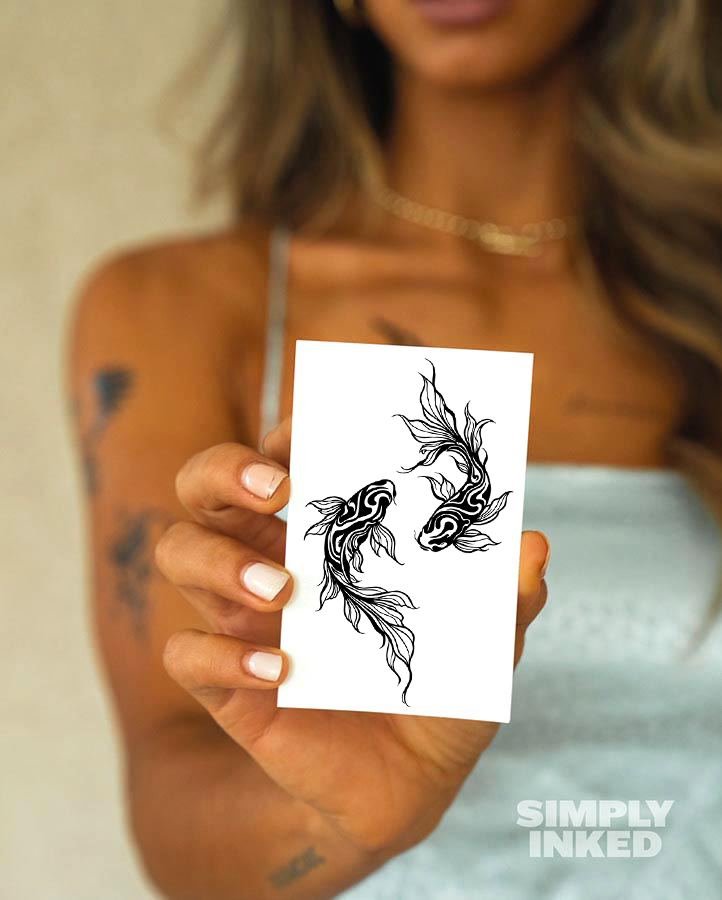 Koi Swirl Tattoo