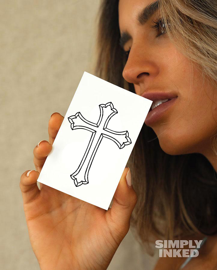 Clean Cross Tattoo