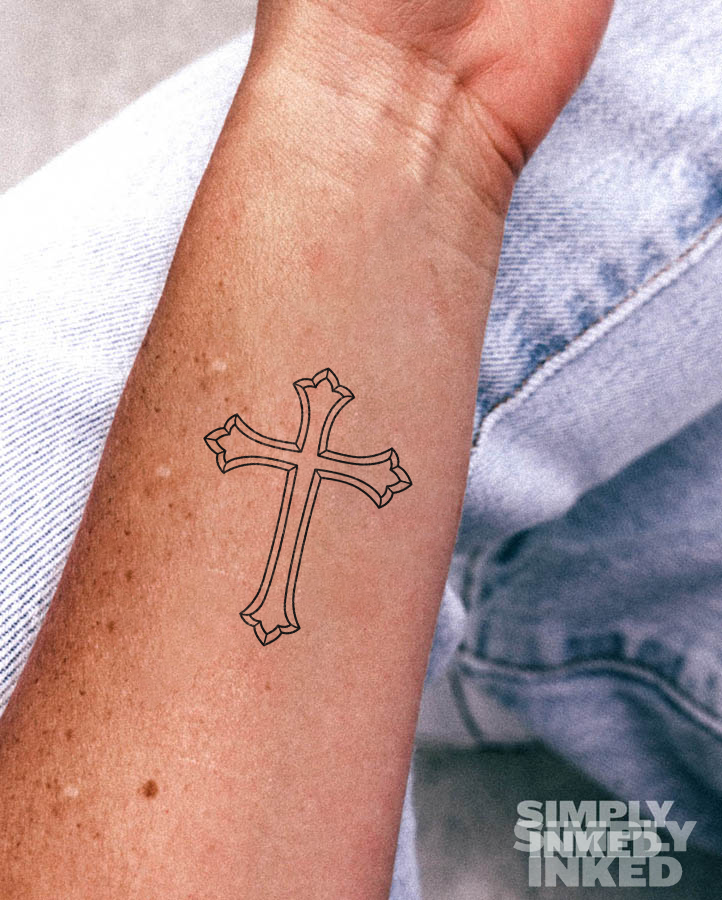 Clean Cross Tattoo