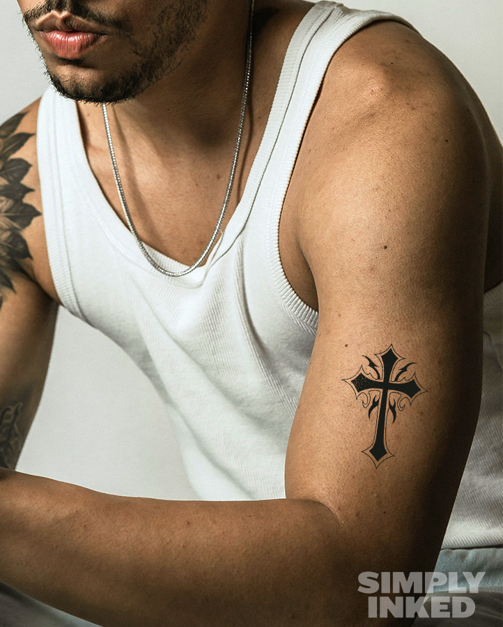 Tribal Cross Tattoo