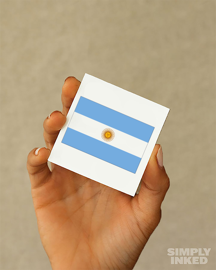 Argentina Flag Tattoo