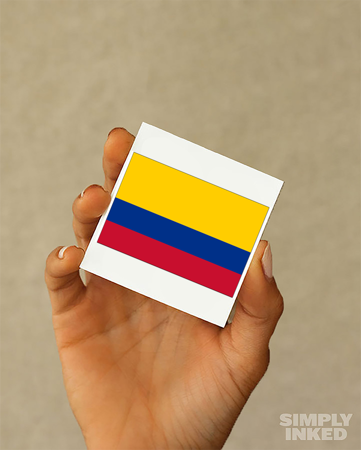 Colombia Flag Tattoo