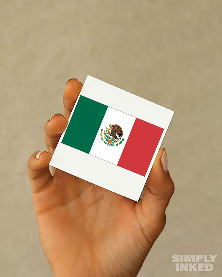 Mexico Flag Tattoo
