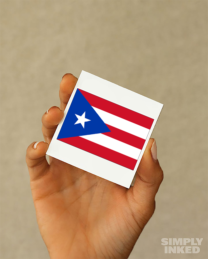 Peurto Rico Flag Tattoo