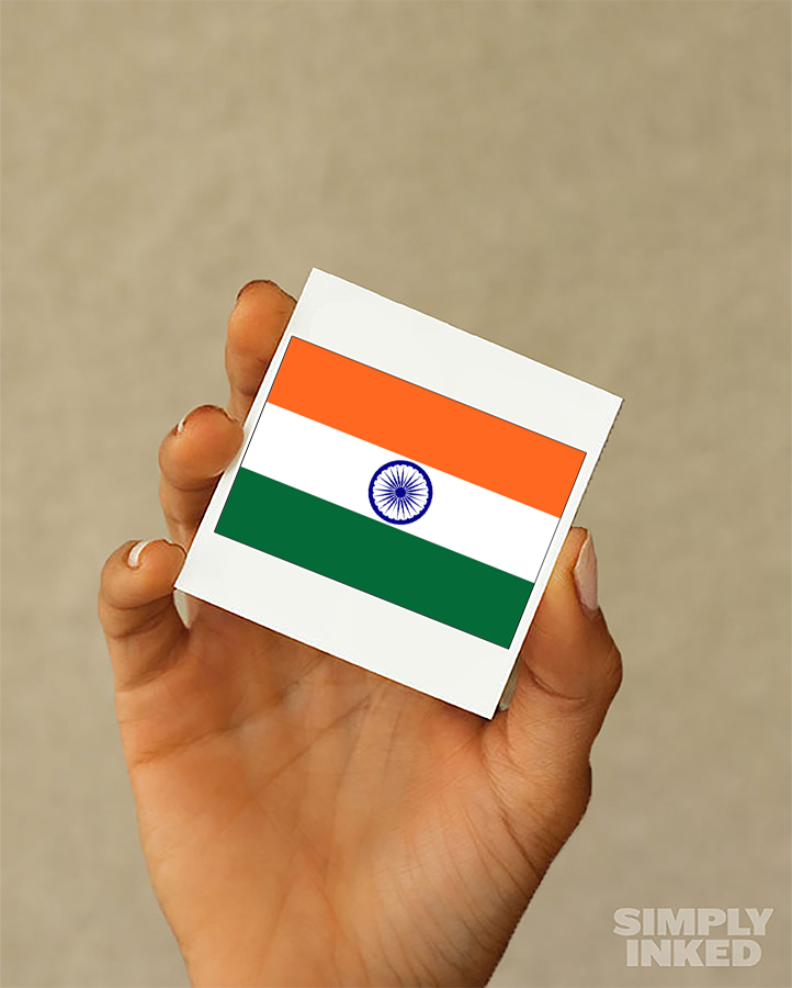 India Flag Tattoo