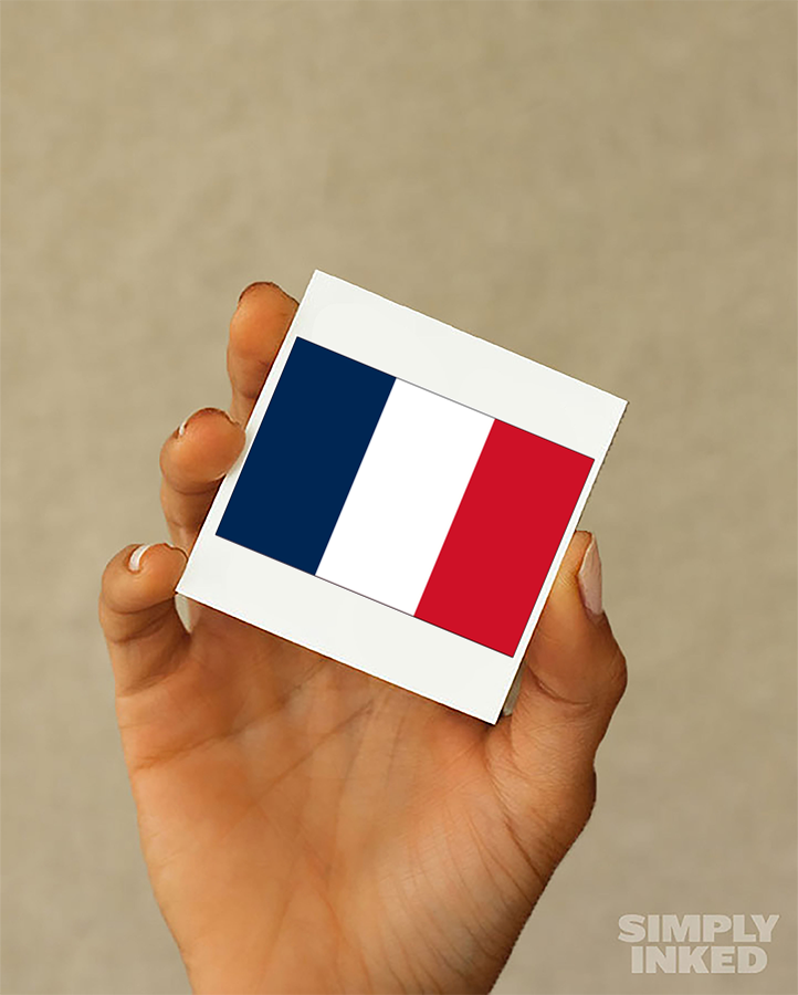 France Flag Tattoo