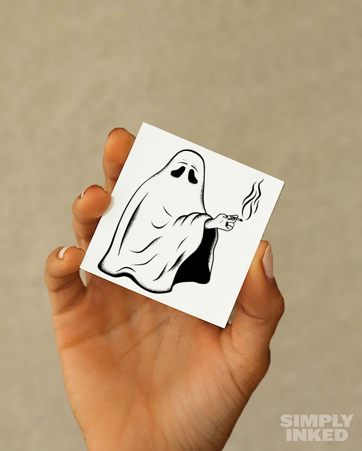 Smokey Ghost Tattoo