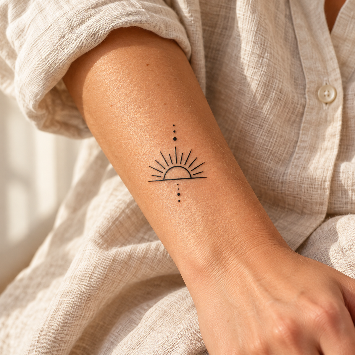 AI-generated tattoo placement concept for Seasons