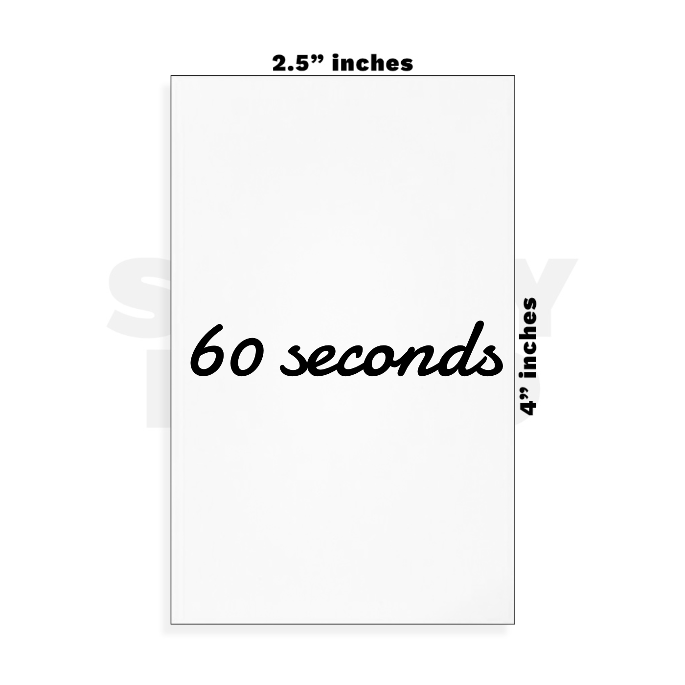 60 seconds