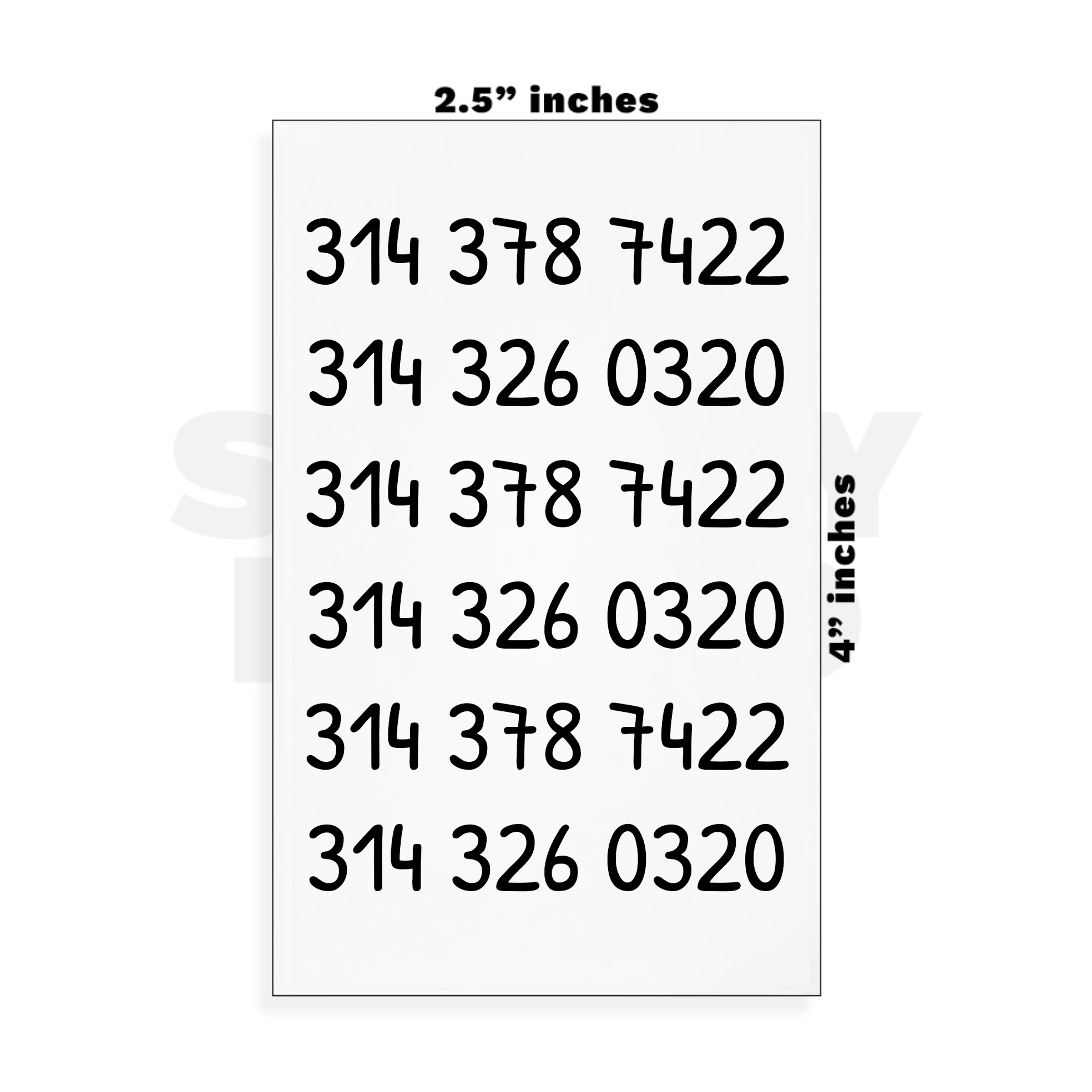 numbers