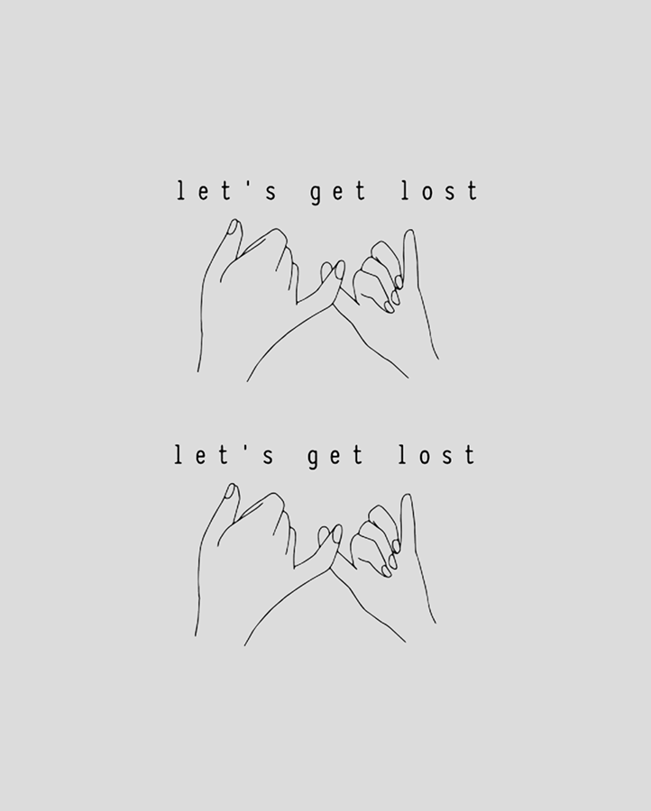 Let's get lost together Tattoo - Semi permanent