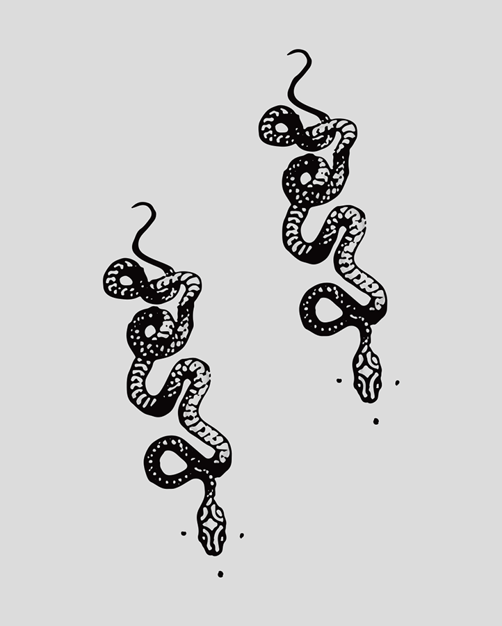 NEW Mini Snake Tattoo - Semi Permanent