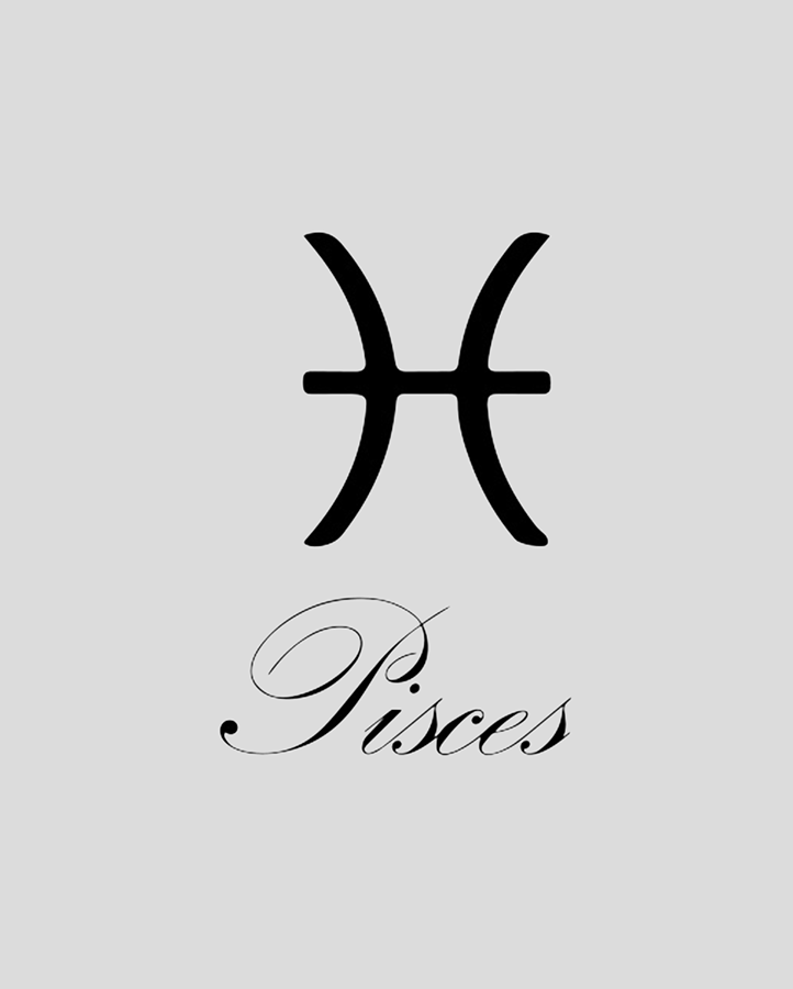 Pisces Astrology Tattoo - Semi Permanent