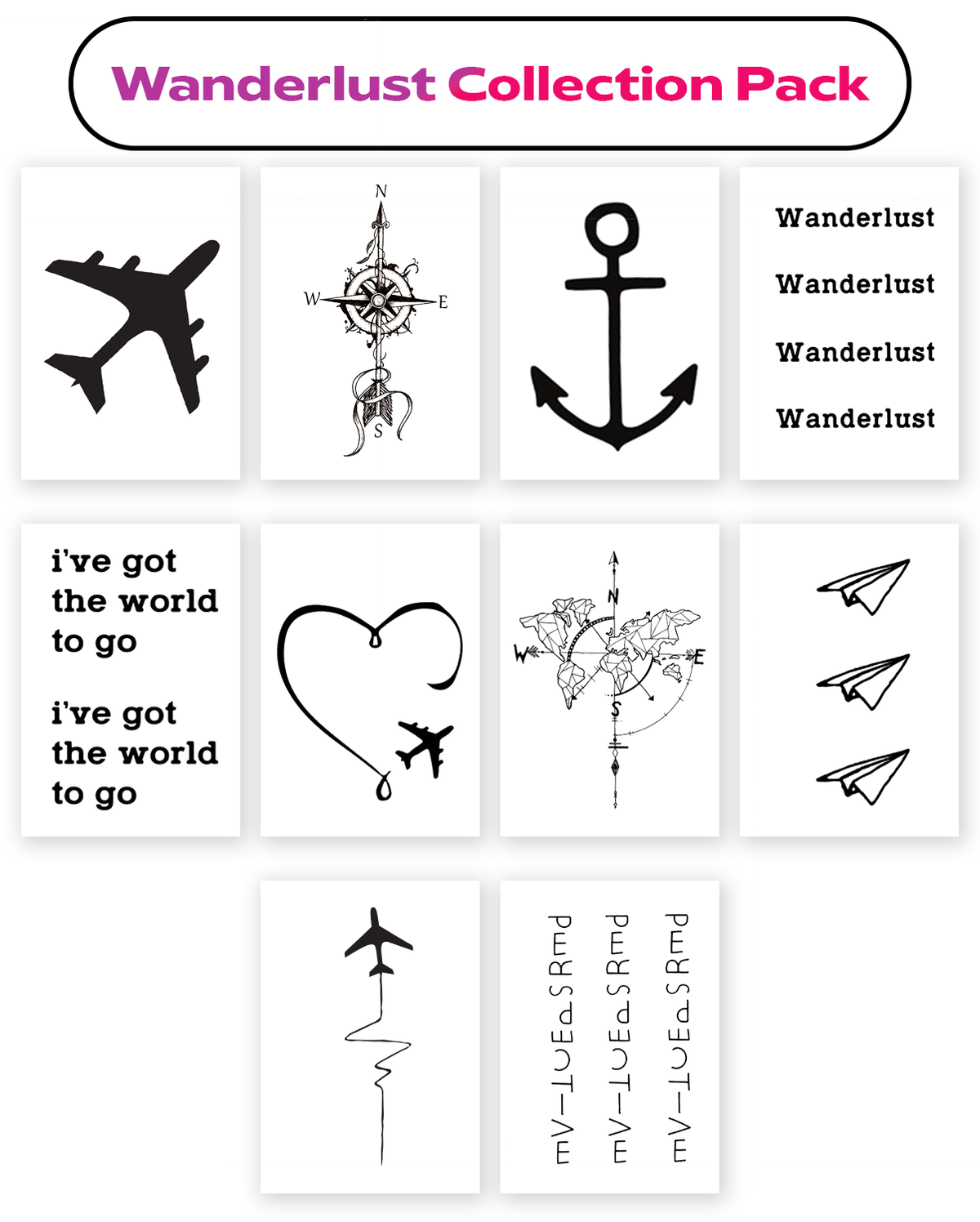 Wanderlust Ink Wanderlust Collection Pack - Simply Inked