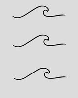 Wave Tattoo - Semi Permanent