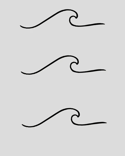 Wave Tattoo - Semi Permanent